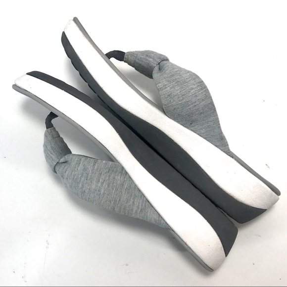 CLARKS Cloudsteppers Arla Glison Sandals Gray - Picture 5 of 8